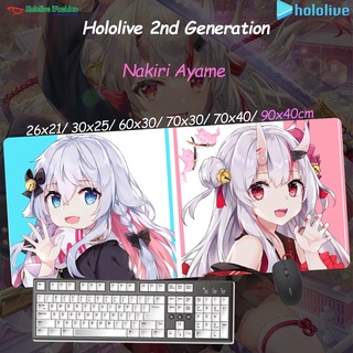 จัดส่งฟรี☆ Nakiri Ayame ☆ Hololive 2nd Generation Vtuber หลายสไตล์สาวการ์ตูนน่ารัก VUP Youtuber ที่กำหนดเอง Oversized Lock Edge Thicken Anit-Slip แผ่นรองเม้าส์ แผ่นรองเม้าส์ แผ่นรองเม้าส์