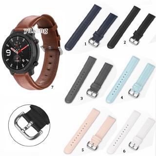 สายนาฬิกาข้อมือหนัง สําหรับ Huami Amazfit GTR Mini GTR3 Pro 42 มม. 47 มม. Bip5 GTR2 GTR4 GTR2E 2 3 4 Bip 5