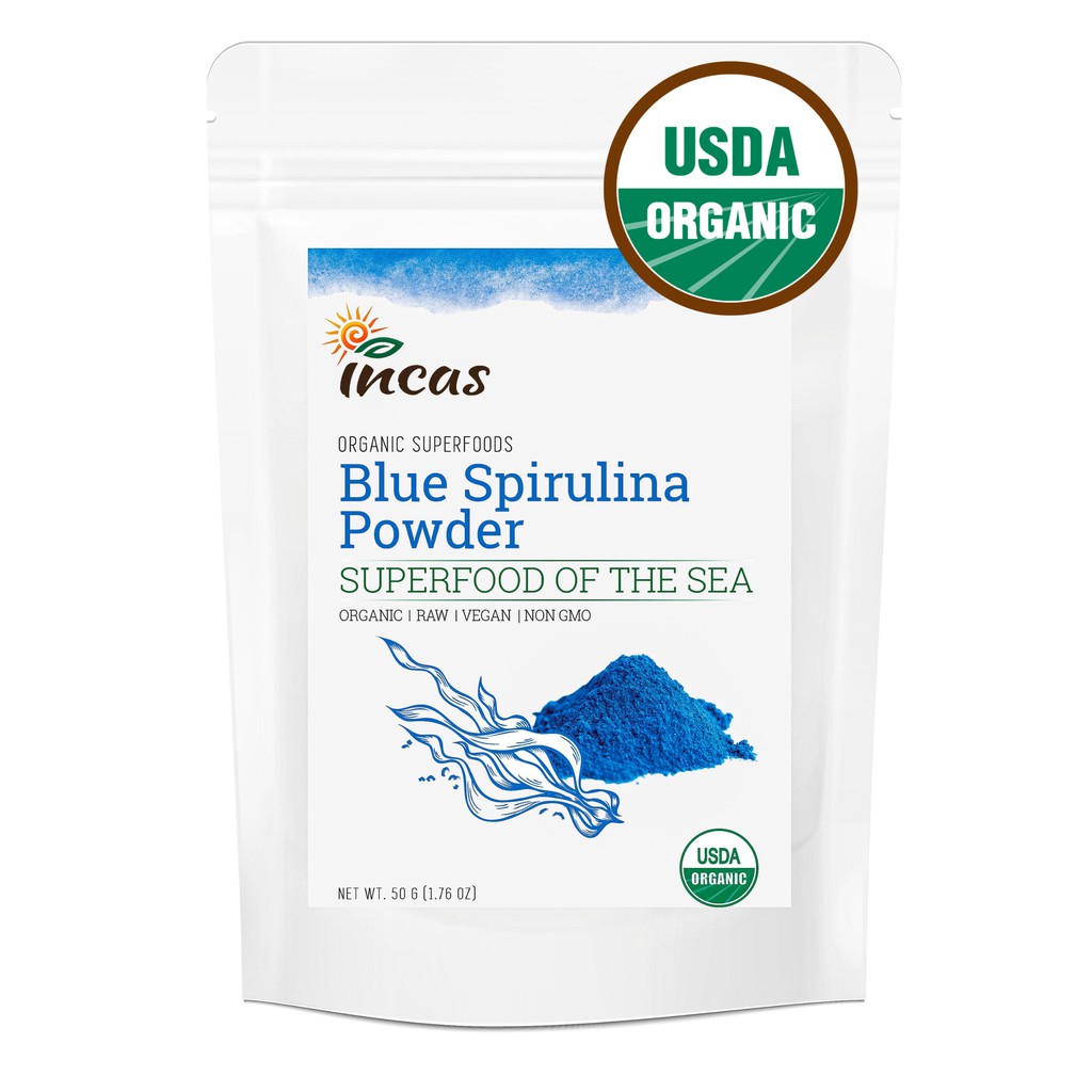 Organic Blue Spirulina Powder BODY DETOX [50G] Shopee Thailand
