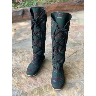 CS SHOES รองเท้านินจาพื้นยางแก้วยาวเชือกไขว้ รุ่น CS1006