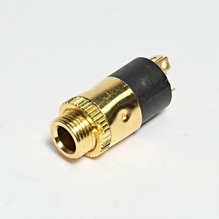 แจ็ค Jack 3.5 mm. สเตอริโอ ติดแท่น สีทอง รุ่น PJ-392