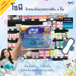 โซฟี คูลลิ่งเฟรช กลางคืน สลิม แบบมีปีก ขนาด 42 ซม. 4 ชิ้น (5011)