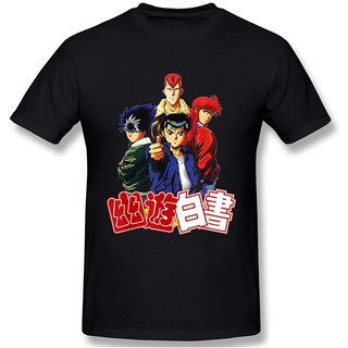 Yu Yu Hakusho เสื้อยืดผู้ชาย ไม่หดง่าย - เสื้อยืดผู้ชาย - เสื้อยืดผู้หญิง - ผ้าฝ้ายคอกลมเสื้อยืดผู้ใหญ่