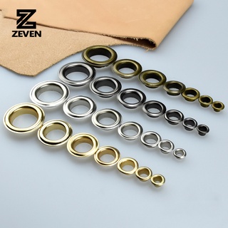 Brass Eyelets with Washer Ring for Leathercraft DIY Scrapbooking Shoes Belt Cap Bag Tags Clothes