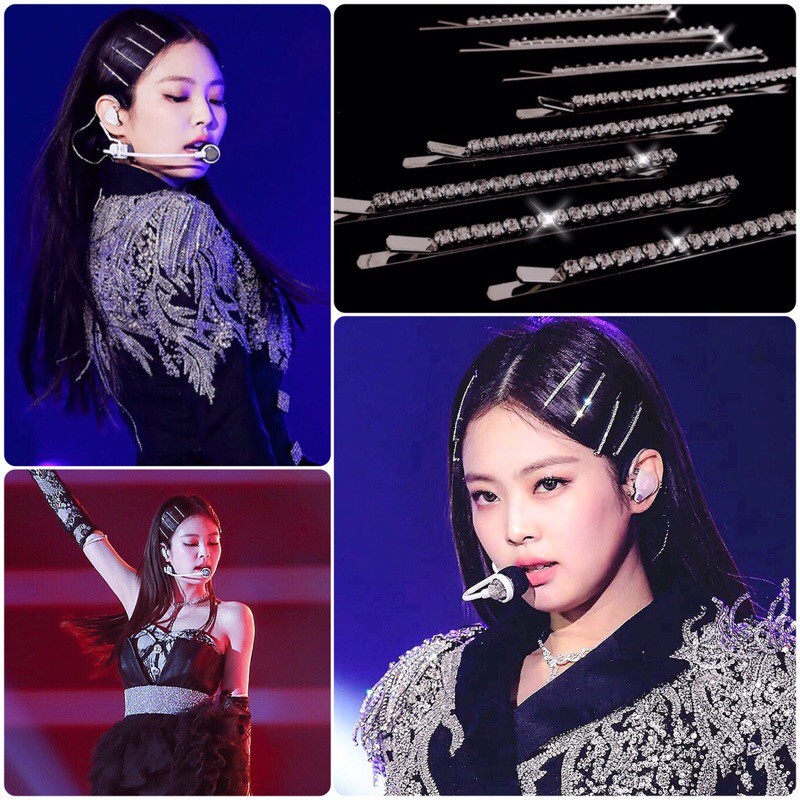 ✨💎กิ๊บเพชรติดผมเจนนี่ ลิซ่า  Blackpink​  สีเงิน สีทอง  เพชรกว้างถึง3มิลยาว 7 เซนติเมตร พร้อมส่ง