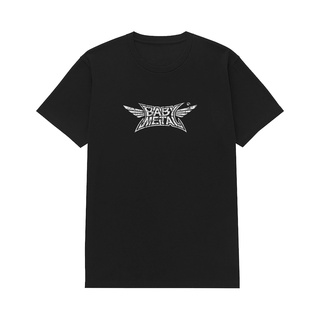 เสื้อยืดผ้าฝ้ายพิมพ์ลายขายดี ROUND คอลูกเรือเสื้อยืด ลายโลโก้ Rockerstar Babymetal-4XL