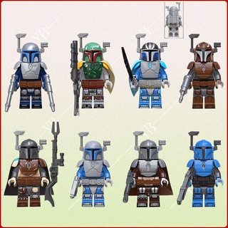 ของเล่นตัวต่อฟิกเกอร์ Star Wars Series Mandalorian ขนาดเล็ก สําหรับเด็ก