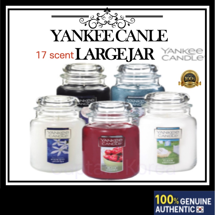[Yankee Candle] เทียนกระปุก ขนาดใหญ่ 623 กรัม (ทรายสีชมพู มิดซัมเมอร์ไนท์ เลม่อน ลาเวนเดอร์ ยูคาลิปตัส เซจ ซิตรัส เชอร์รี่ดํา งานแต่งงาน มะม่วง ผ้าฝ้ายสะอาด และอื่น ๆ )