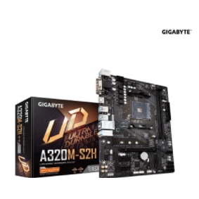 MAINBOARD (AM4) GIGABYTE A320M-S2H (REV.3.1) - A0136564