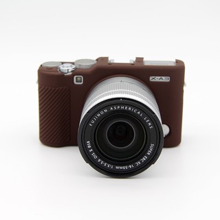 เคสกันกระเเทก SILICONE CASE FUJI XA3,XA10 BROWN  (0874)