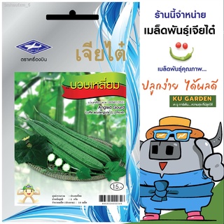 CHIATAI 🇹🇭 ผักซอง เจียไต๋ บวบเหลี่ยม O083 ประมาณ 14 เมล็ด บวบ เมล็ดพันธุ์ผัก เมล็ดผัก เมล็ดพืช ผักสวนครัว