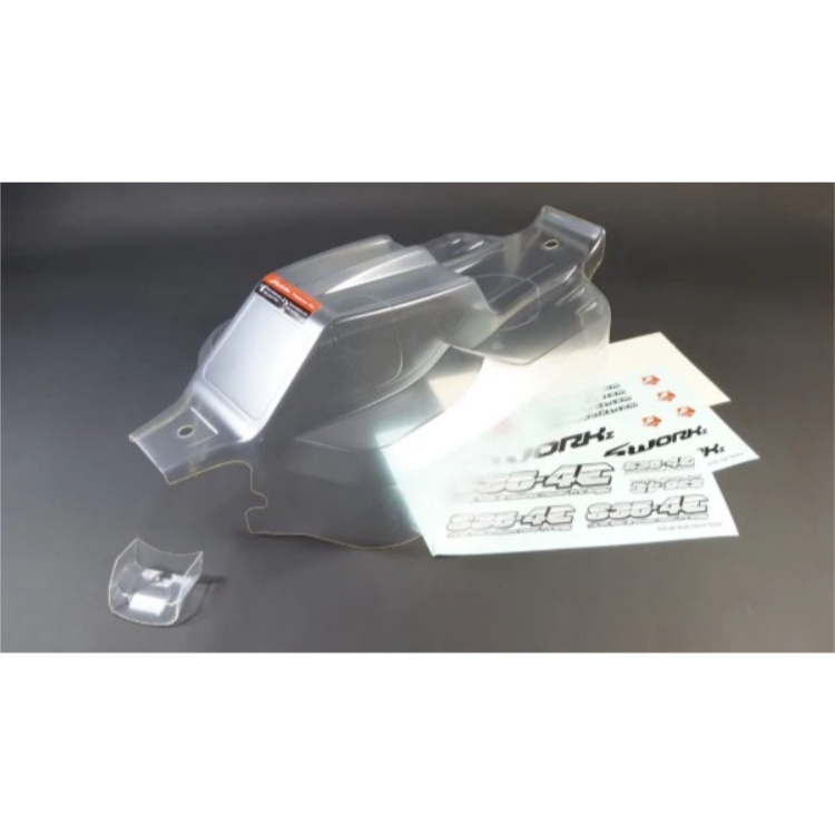 บอดี้ใสlสำหรับรถบั้กกี้ 1/8 SWORKZ S35 SERIES etc.หรือรุ่นอื่นๆที่ถาดกว้าง19-20cm.