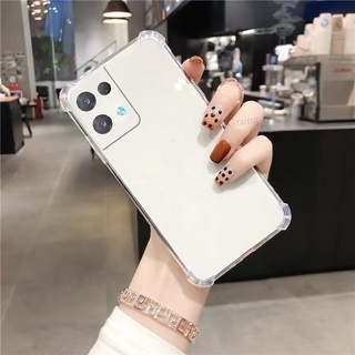 เคสโทรศัพท์มือถือซิลิโคน Tpu ใส แบบนิ่ม กันกระแทก ป้องกันกล้อง สําหรับ OPPO Reno8 5G Reno8 Pro 5G