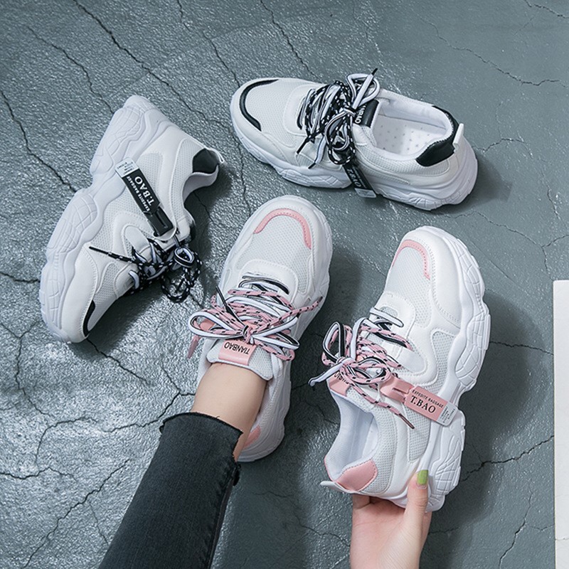 พร้อมส่ง รองเท้าผ้าใบผู้หญิง รองเท้าแฟชั่น Sport Sneaker // U BALI