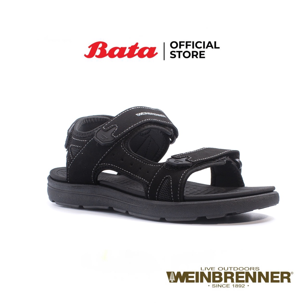 Bata บาจา ยี่ห้อ Weinbrenner รองเท้าแตะ รองเท้ารัดส้น สวมลำลอง เพื่อสุขภาพ ทะมัดทะแมง สำหรับผู้ชาย รุ่น Hurley สีดำ 8516654