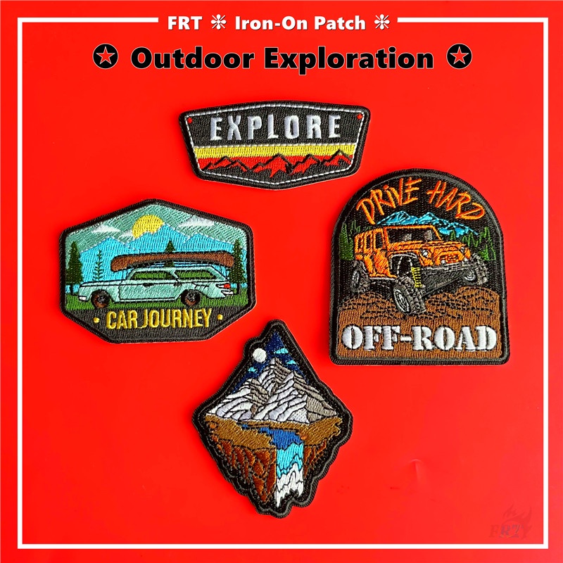 ☸ แผ่นแพทช์รีดร้อน สําหรับการเดินทางกลางแจ้ง ☸ แผ่นแพทช์รีดติดเสื้อ DIY 1 ชิ้น