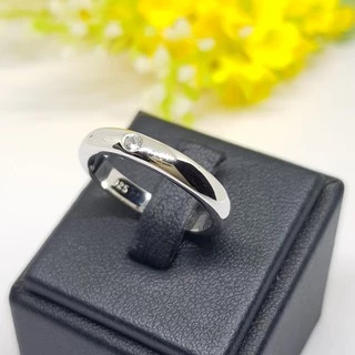 Memorine Jewelry แหวนเงินแท้ 925 ฝังเพชรสวิส (CZ) : ONLR206