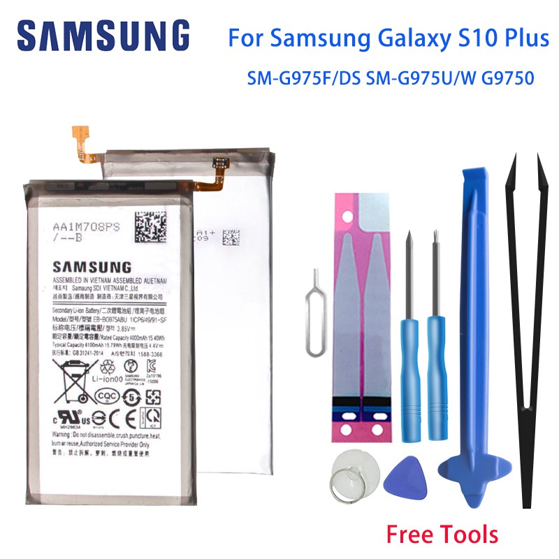 แบตเตอรี่โทรศัพท์มือถือ：Original Samsung Galaxy S10 lus hone Battery