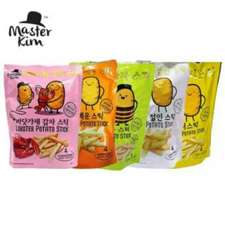 Master Kim  Potato Stick 4 packs...มันฝรั่งแท่งอบกรอบ มี 5 รสชาติให้เลือก...1 ห่อ 4 ซอง (75 กรัม)