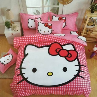 ชุดป้าปูที่นอนลายHello Kitty