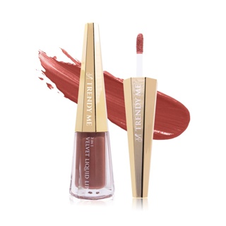 ลิปสติก Trendy Me - 3in1 Velvet Liquid Lip ลิปเนื้อแมท ลิปกันน้ำ