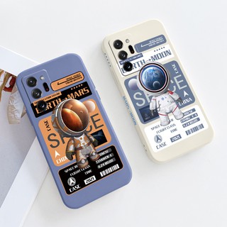 เคสโทรศัพท์นักบินอวกาศ Shockproof Liquid Silicone Case For Samsung Galaxy A72 A71 4G A52 A51 4G A42 5G A32 4G A21S Camera Lens Protection Phone Back Cover เคสมือถือ Case