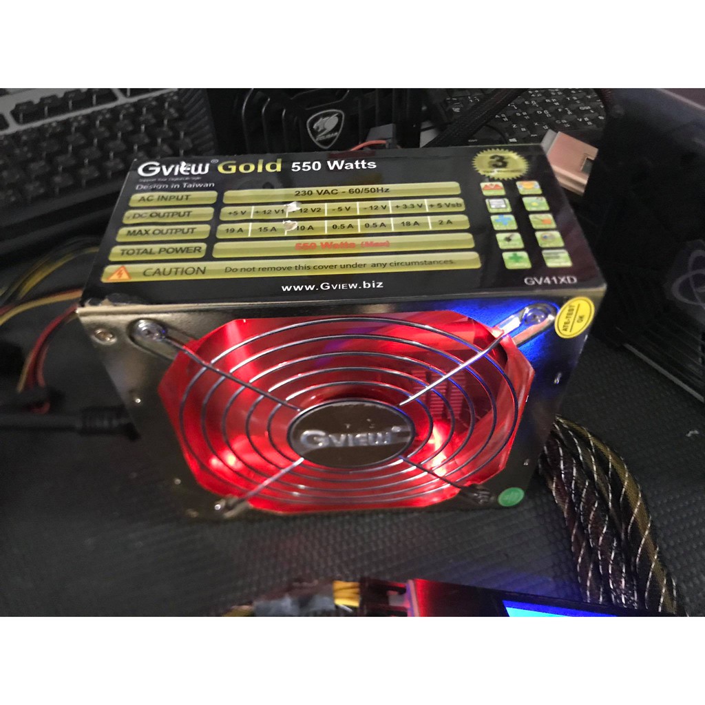 PSU-Gview-Gold-550W-Full-มีไฟสีแดง