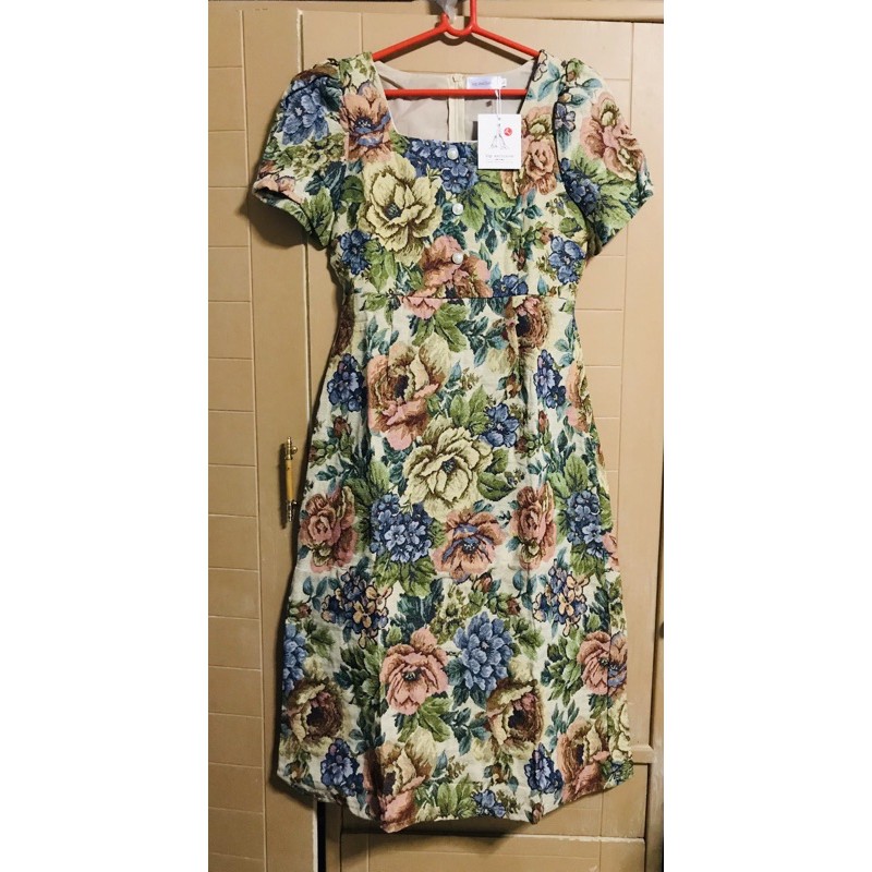 Lot Y5  8)เดรสยาว ผ้าทอ ป้าย Vip Exclusive Size M 1 L1