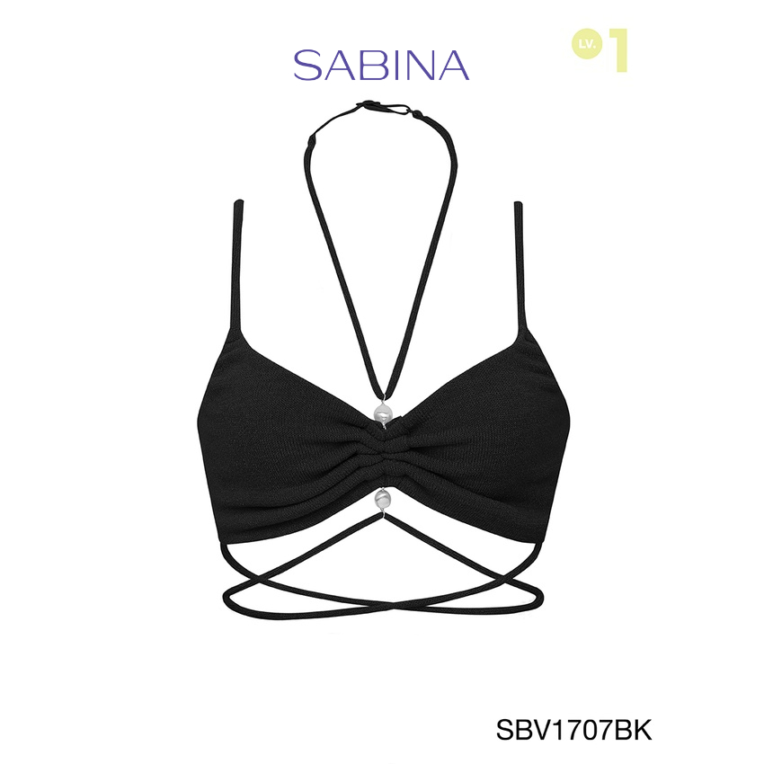 Sabina ซาบีน่า เสื้อชั้นใน รุ่น Mad Moiselle Cruise'22 รหัส SBV1707BK สีดำ