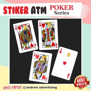 สติกเกอร์ ลาย Atm POKER Playing | สติกเกอร์การ์ด Garskin ATM ATM Card SKIN DEBIT CREDIT EMONEY FLAZZ