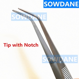 Dental Cotton Dressing Forceps College Tweezers serrated Tip Dental Oral Examination Tool Dental Teeth Cleaning Tweezer