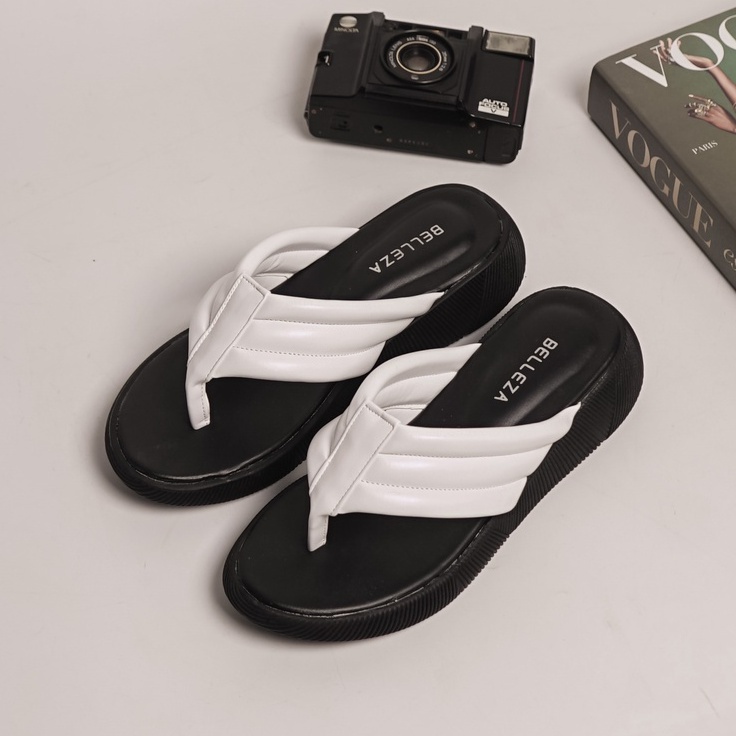 BELLEZA MALL - JENNA Platform Sandals ทุกสี | รองเท้าแตะส้นเตารีดสําหรับผู้หญิงส้นกลาง3ซม-4ซม | รองเ