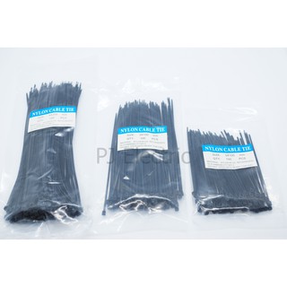 300 ชิ้น 3 ขนาด เคเบิ้ลไทร์ สายรัดไนล่อน เข็มขัดรัดสายไฟ ( Nylon Cable Tie)