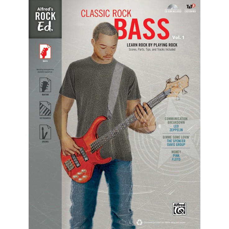 Alfred's Rock Ed.: Classic Rock Bass, Vol. 1 มี CD