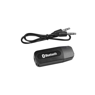 บลูทูธรถยนต์เสียบช่อง USBและAUX พร้อมกัน/aux Bluetooth 3.5mm BT Receiver wireless music ดำ/ขาว (มีของพร้อมส่ง)