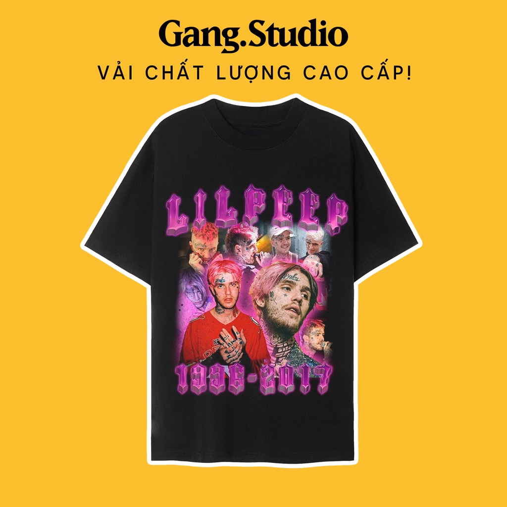 Lil Peep Vintage Rap Tee เสื้อแขนยาว ผ้าคุณภาพสูง สไตล์วัยรุ่นและหนัก ทรงสวยสุดๆ พิมพ์ลาย Rapper Lil