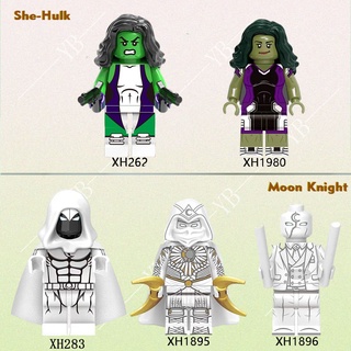 ของเล่นตัวต่อ รูปอัศวิน She-Hulk Moonlight Knight ขนาดเล็ก สําหรับเด็ก