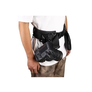 มัลติฟังก์ชั่ แบบพกพาที่สามารถปรับกล้องถ่ายภาพวิดีโอ DSLR เอวสายเข็มขัด Video Camera DSLR Waist Belt Strap