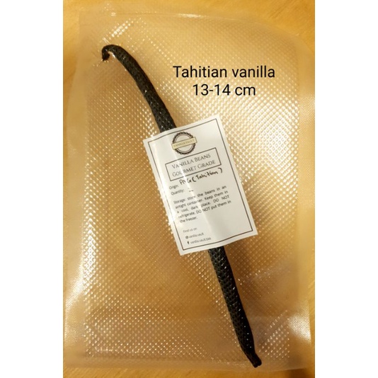 ฝักวนิลาพันธุ์ Tahitian เกรด A ฝักฉ่ำอวบ หอมมากๆ Gourmet Grade Tahitian Vanilla Beans