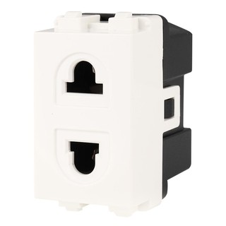 เต้ารับเดี่ยว 2 ขา EVE 523268 สีขาว SINGLE SOCKETS 2P EVE 523268 WHITE