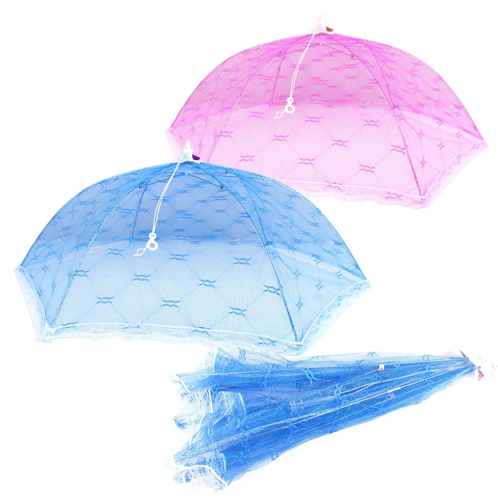 ฝาชีมุ้งครอบ มุ้งฝาชีครอบอาหาร มุ้งครอบอาหาร พับเก็บได้-คละสี รุ่น Food-vegetable-cover-anti-fly-05a