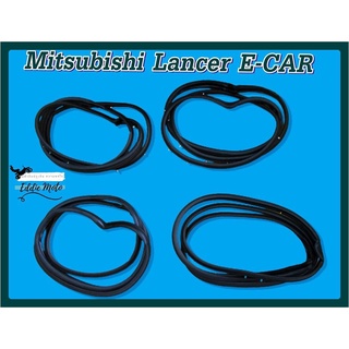 MITSUBISHI LANCER E-CAR FRONT (LH&amp;RH) and REAR (LH&amp;RH) DOOR SEAL WEATHERSTRIP RUBBER SET (4 PCS.) // ชุดยางขอบประตู