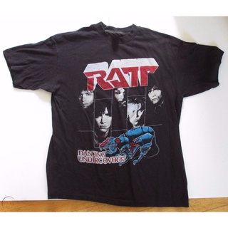 เสื้อผ้าผชเสื้อยืด ลาย RATT 1987 Concert Tour สไตล์เรโทร ยุค 80sS-5XL