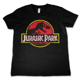 เสื้อยืดผ้าฝ้ายพิมพ์ลายขายดี เสื้อยืด ลาย Jurassic Park Faded Jersey สําหรับเด็ก