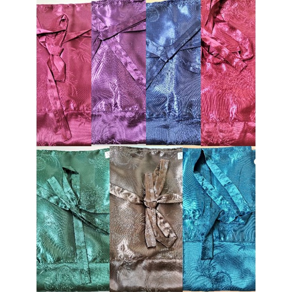 กางเกงแพรขายาวมีเชือกผูกกางเกงเลผ้าแพรไซส์XL - รูปที่ 2