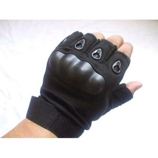 ถุงมือ ครึ้งนิ้ว O Glove Black