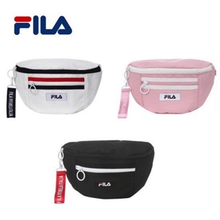 FILA กระเป๋าคาดเกาหลี สายสกรีนโลโก้ แท้💯%