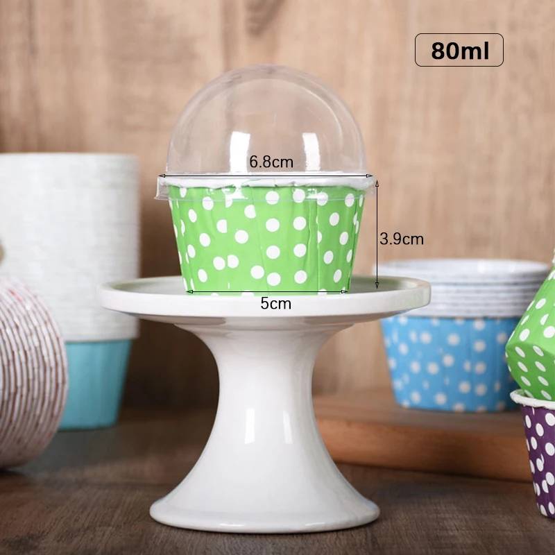 ถ้วยคัพเค้ก+ฝาปิด​ ก้น 5 cm. 100ชิ้น/แพ็ค เข้าอบได้​ ​ ถ้วยกระดาษ ถ้วยคัพเค้กกระดาษ(สุ่มสี) - รูปที่ 2