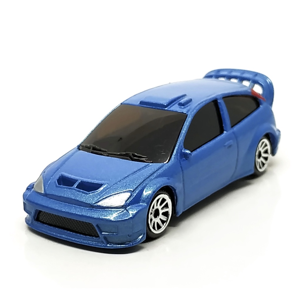 Majorette Ford Focus WRC - Metallic Blue Color /Wheels 5U /scale 1/57 (3 inches) no Package