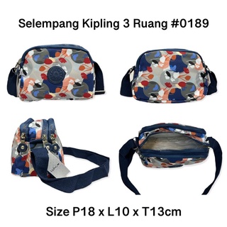 KIPLING Slempang กระเป๋าผ้าแคนวาส แบบหนา